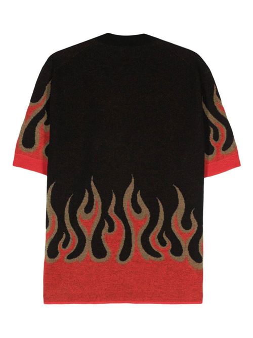 T-shirt con fiamme ricamate. JUNYA WATANABE | WMN0081